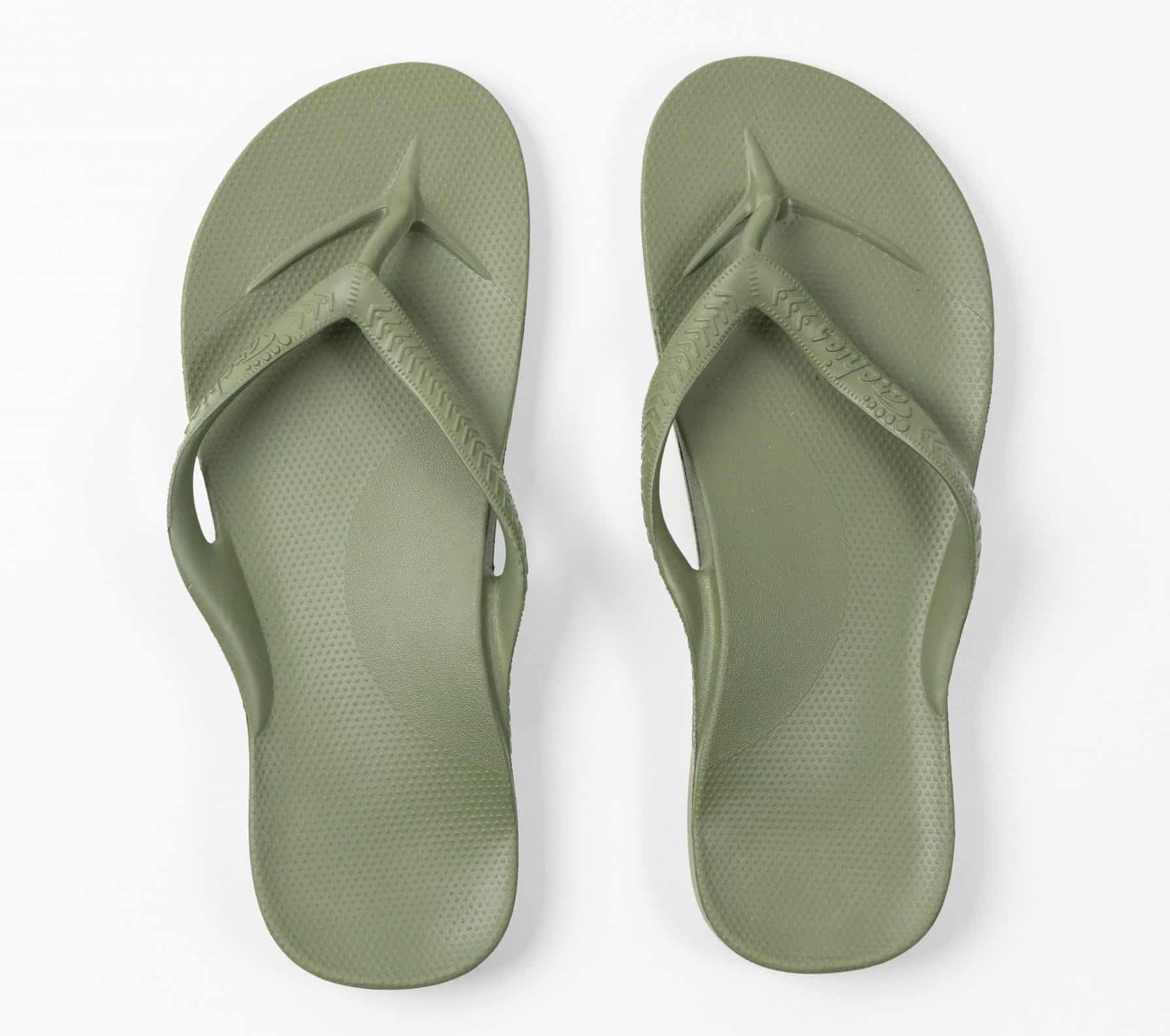 Archies Arch Support Khaki Thongs
